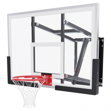 Баскетбольный щит DFC со съёмным регулятором высоты, стекло 6 мм, 120 х 80 см - 1